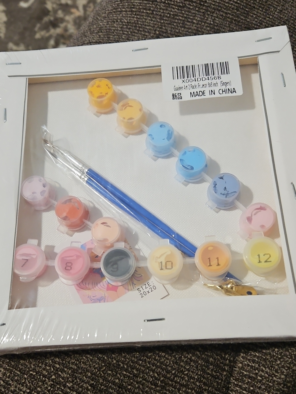 ❤️ NWT Set Of 2 Paint by Numbers Kit with Assorted Pastel Paints